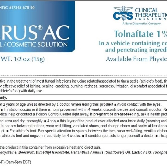 Clarus Antifungal Solution EXP 8-25 - Picture 3 of 3